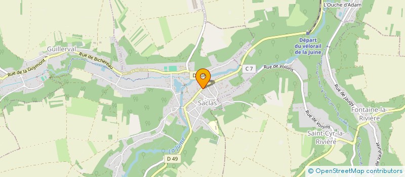 localisation de l'entreprise USSM à SACLAS