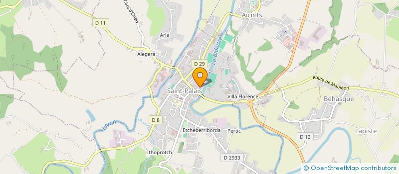 localisation de l'entreprise USSP AMIKUZE JUDO à SAINT-PALAIS