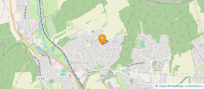 localisation de l'entreprise USTA  BETHONCOURT