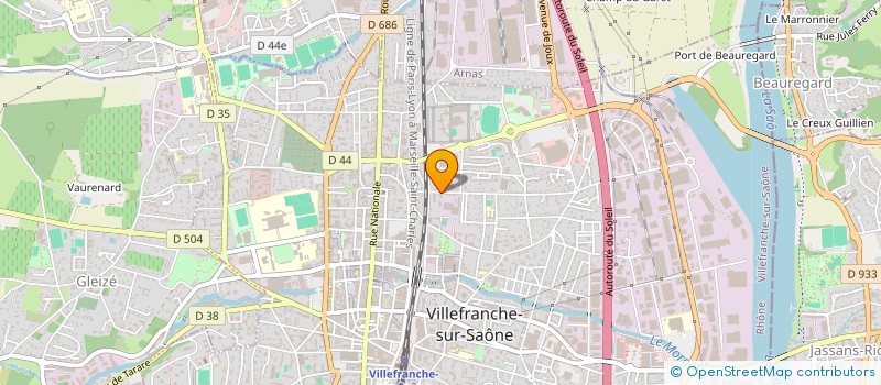 localisation de l'entreprise USTA SARL à VILLEFRANCHE-SUR-SAONE