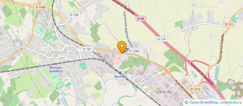 localisation de l'entreprise USTI UNION SYNDICALE DES TAXIS DE L'ISERE  MOIRANS