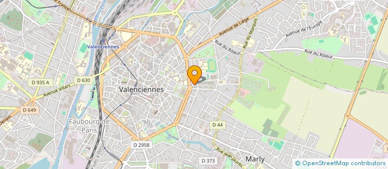 localisation de l'entreprise USTT  VALENCIENNES