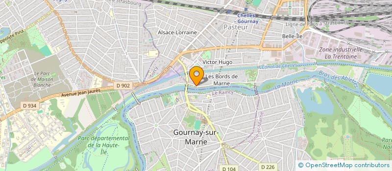 localisation de l'entreprise USUPLUS  CHELLES