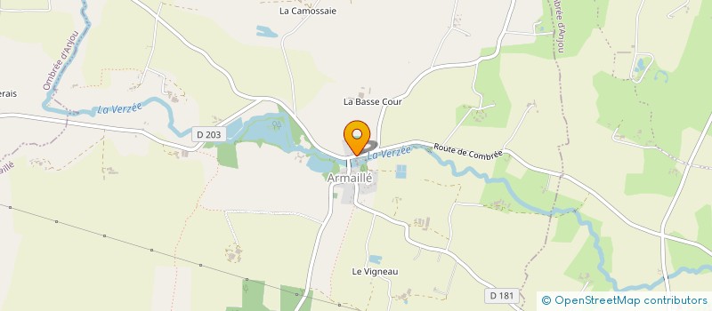 localisation de l'entreprise USVA VERGONNES ARMAILLE à OMBREE D'ANJOU