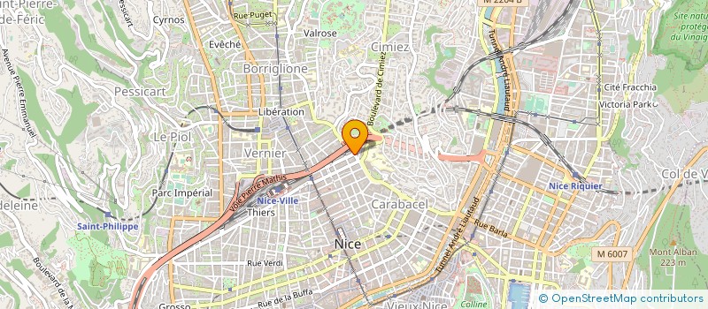localisation de l'entreprise UT INFORMATIQUE NICE à NICE