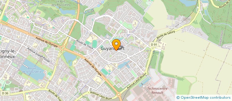 localisation de l'entreprise UTAB  GUYANCOURT