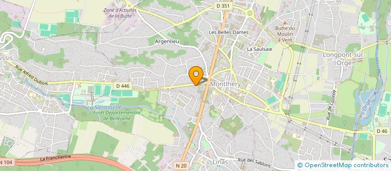 localisation de l'entreprise UTAC FRANCE à LINAS