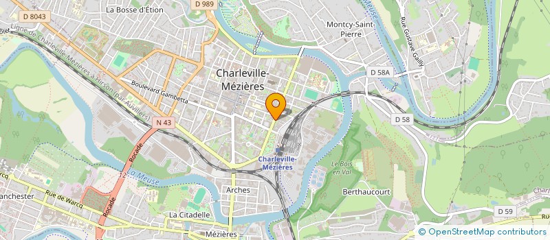 localisation de l'entreprise UTE à CHARLEVILLE-MEZIERES