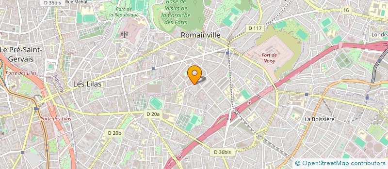 localisation de l'entreprise UTEEK FRANCE à ROMAINVILLE