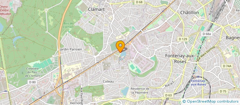 localisation de l'entreprise UTEK à CLAMART