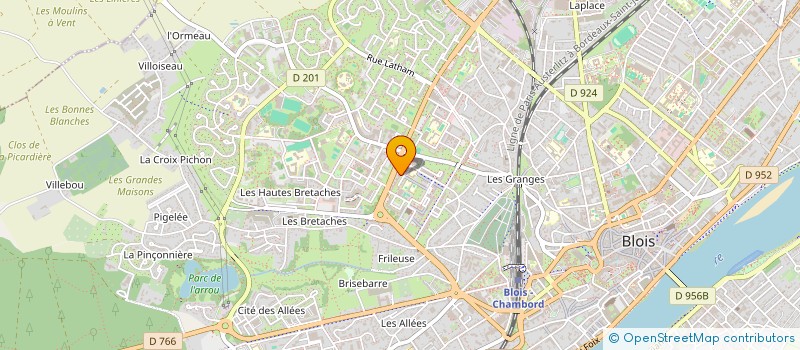 localisation de l'entreprise UTENS  BLOIS