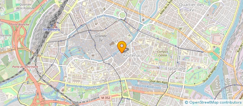 localisation de l'entreprise UTEX IMMO  STRASBOURG