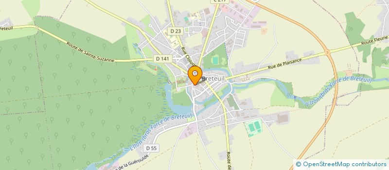 localisation de l'entreprise UTHIS à BRETEUIL