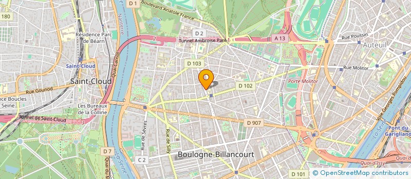 localisation de l'entreprise UTICA à BOULOGNE-BILLANCOURT