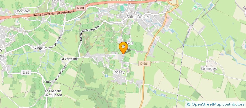 localisation de l'entreprise UTIL  ROSEY