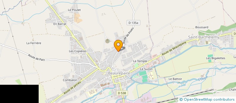 localisation de l'entreprise UTIL'AUTOS  BEAUREPAIRE