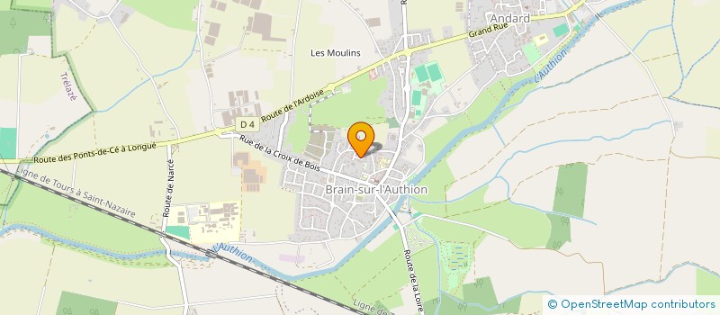 localisation de l'entreprise UTILA  LOIRE-AUTHION