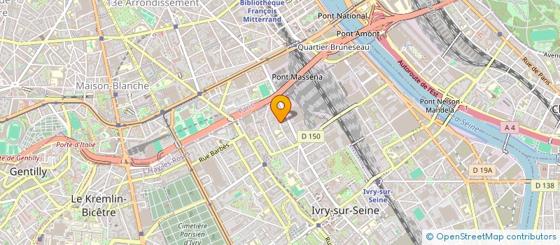localisation de l'entreprise UTILISACTEUR à IVRY-SUR-SEINE