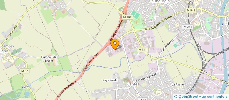 localisation de l'entreprise UTILITAIRE 2000  HALLENNES-LEZ-HAUBOURDIN