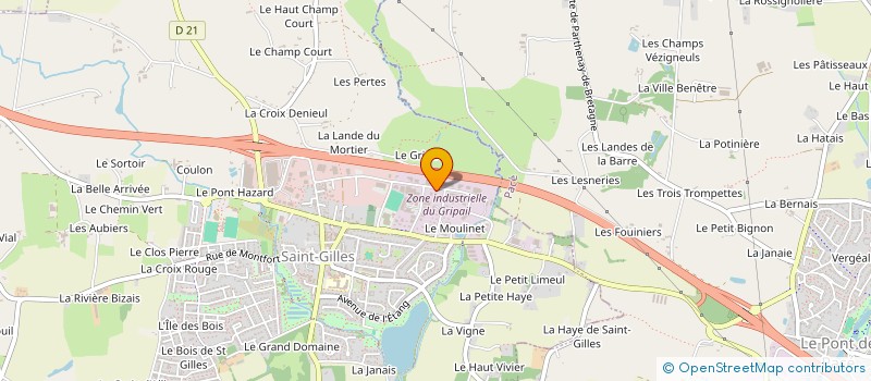 localisation de l'entreprise UTILITAIRE SERVICE  SAINT-GILLES