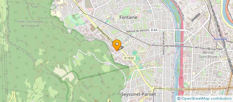 localisation de l'entreprise UTILITAIRES 38  FONTAINE