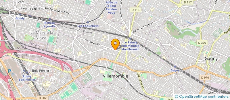 localisation de l'entreprise UTINAM COMMUNICATION à VILLEMOMBLE
