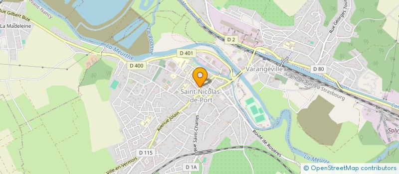 localisation de l'entreprise UTOP à SAINT-NICOLAS-DE-PORT
