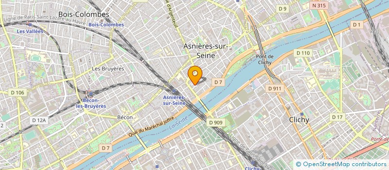 localisation de l'entreprise UTOPI  ASNIERES-SUR-SEINE