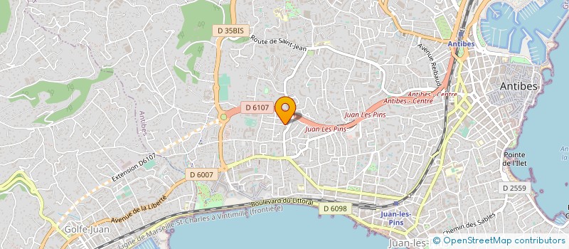 localisation de l'entreprise UTOPIA à ANTIBES