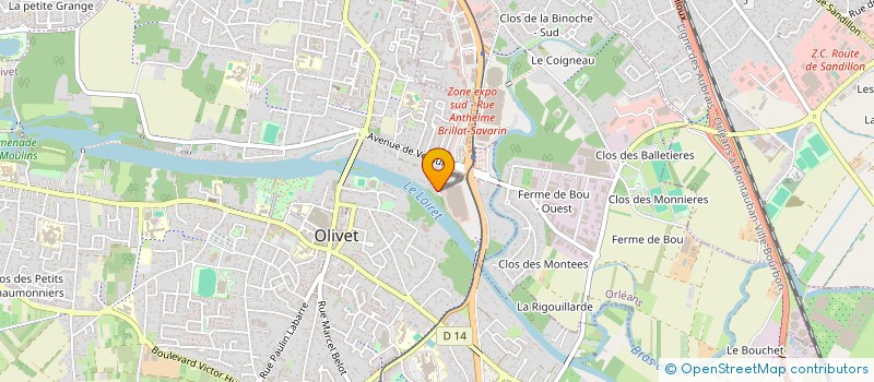 localisation de l'entreprise UTOPIA à OLIVET
