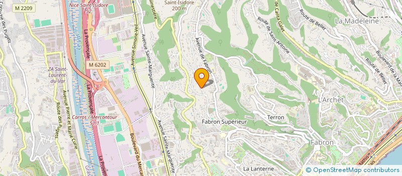 localisation de l'entreprise UTOPIA à NICE