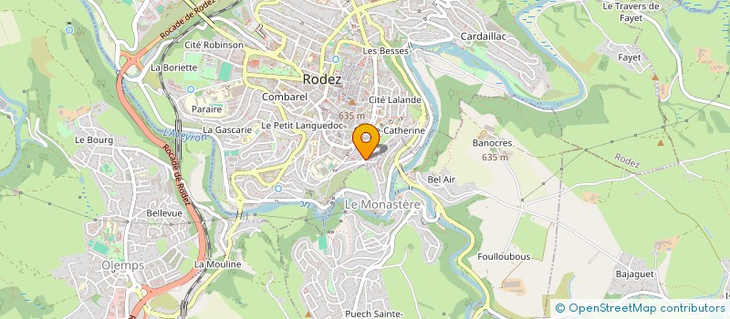 localisation de l'entreprise UTOPIA à RODEZ