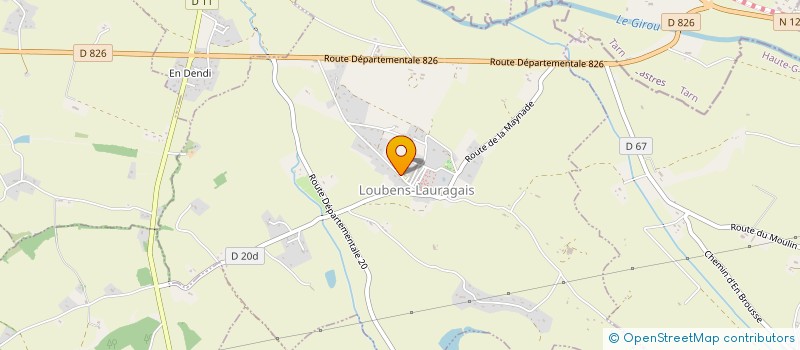 localisation de l'entreprise UTOPIA ELECTRONICS à LOUBENS-LAURAGAIS