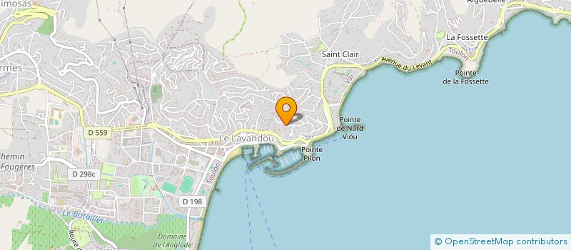localisation de l'entreprise UTOPIE à LE LAVANDOU