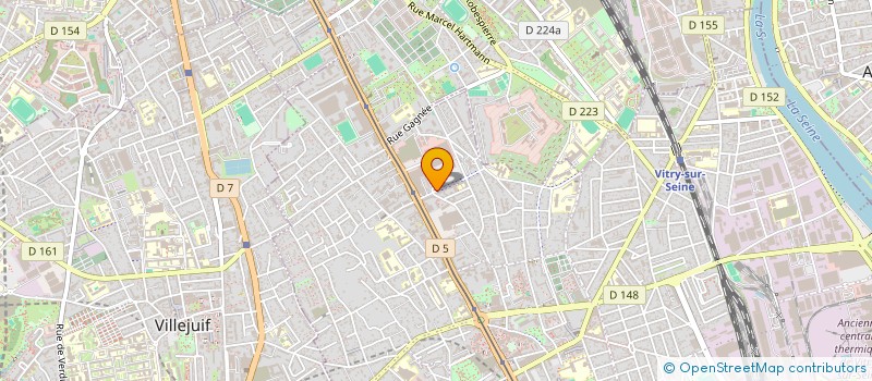 localisation de l'entreprise UTOPIE à VITRY-SUR-SEINE