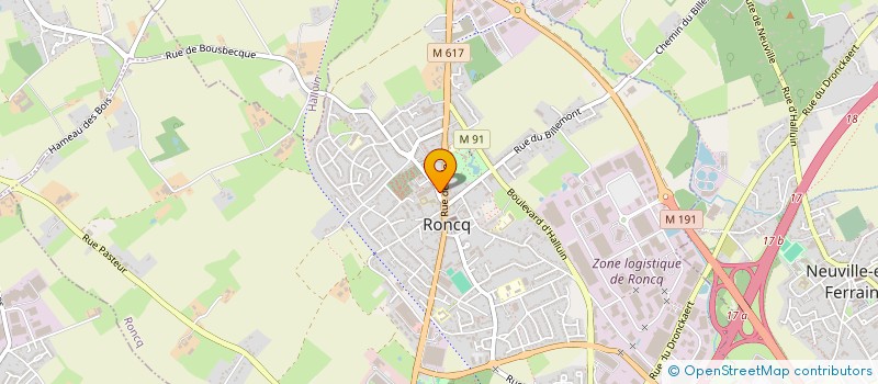 localisation de l'entreprise UTOPIE JEUX à RONCQ
