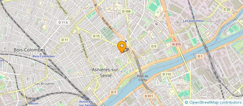 localisation de l'entreprise UTOPIE'S à ASNIERES-SUR-SEINE