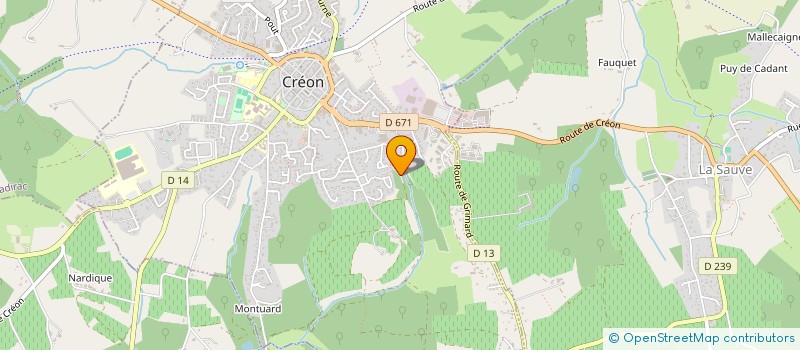 localisation de l'entreprise UTOPSYS à CREON