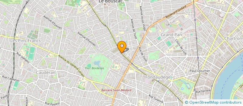 localisation de l'entreprise UTOPY à LE BOUSCAT