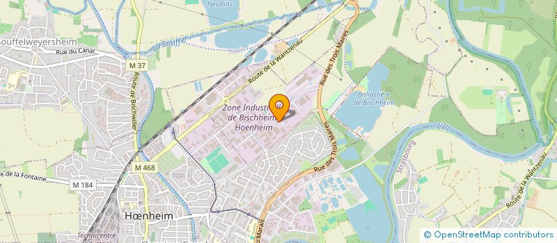 localisation de l'entreprise UTOS à BISCHHEIM