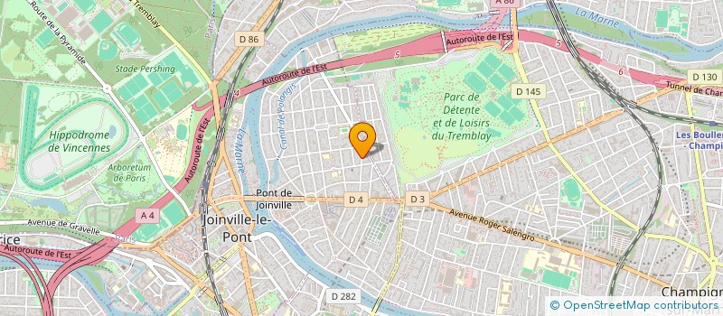 localisation de l'entreprise UTOYA à JOINVILLE-LE-PONT