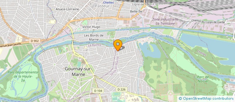 localisation de l'entreprise UTPRO  CHAMPS-SUR-MARNE