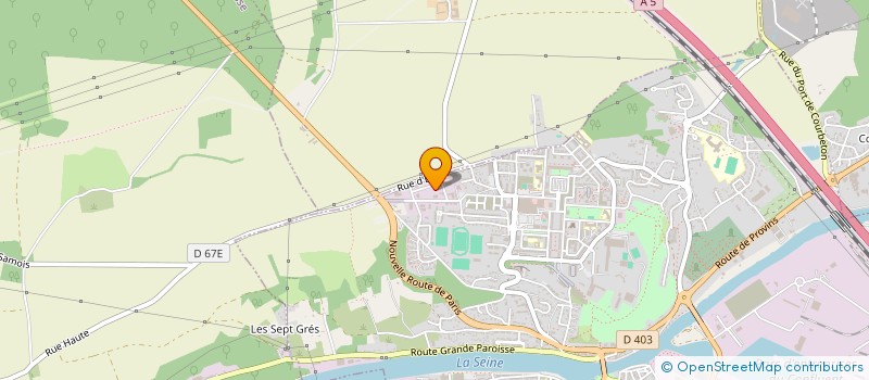 localisation de l'entreprise UTRADIS à MONTEREAU-FAULT-YONNE