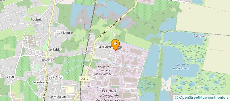 localisation de l'entreprise UTS 33 à BLANQUEFORT