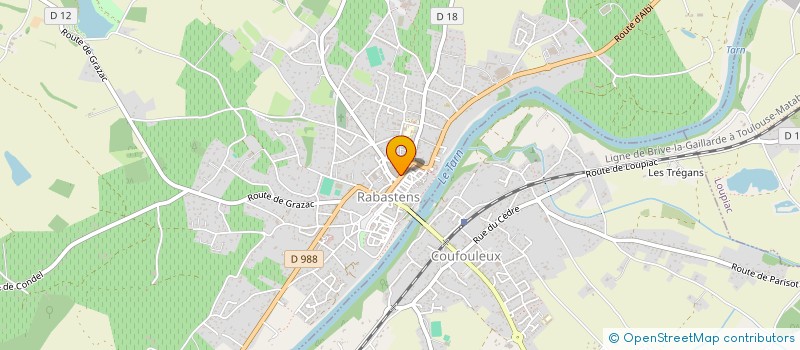 localisation de l'entreprise UTS 81  RABASTENS