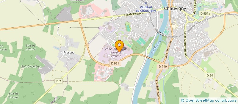 localisation de l'entreprise UTT SOLAR PLANT FRANCE SARL  CHAUVIGNY