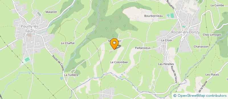 localisation de l'entreprise UTTO à ROZIER-EN-DONZY
