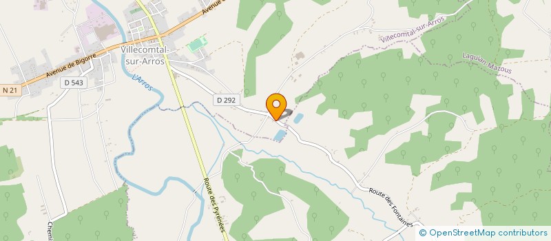 localisation de l'entreprise UV EDITIONS  VILLECOMTAL-SUR-ARROS