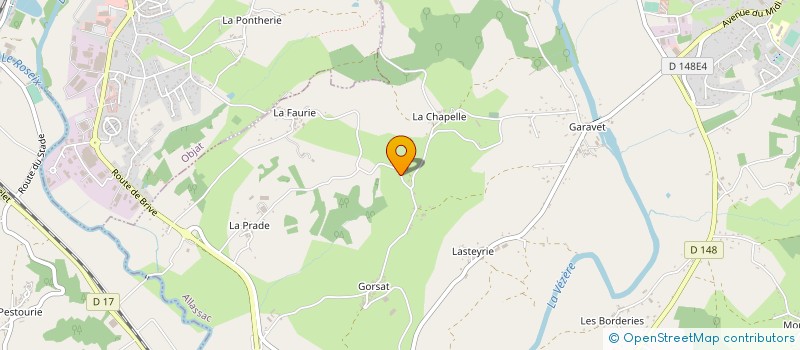 localisation de l'entreprise UV GERMI à SAINT-VIANCE