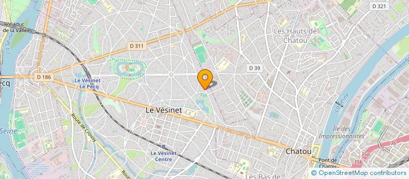 localisation de l'entreprise UVA  LE VESINET